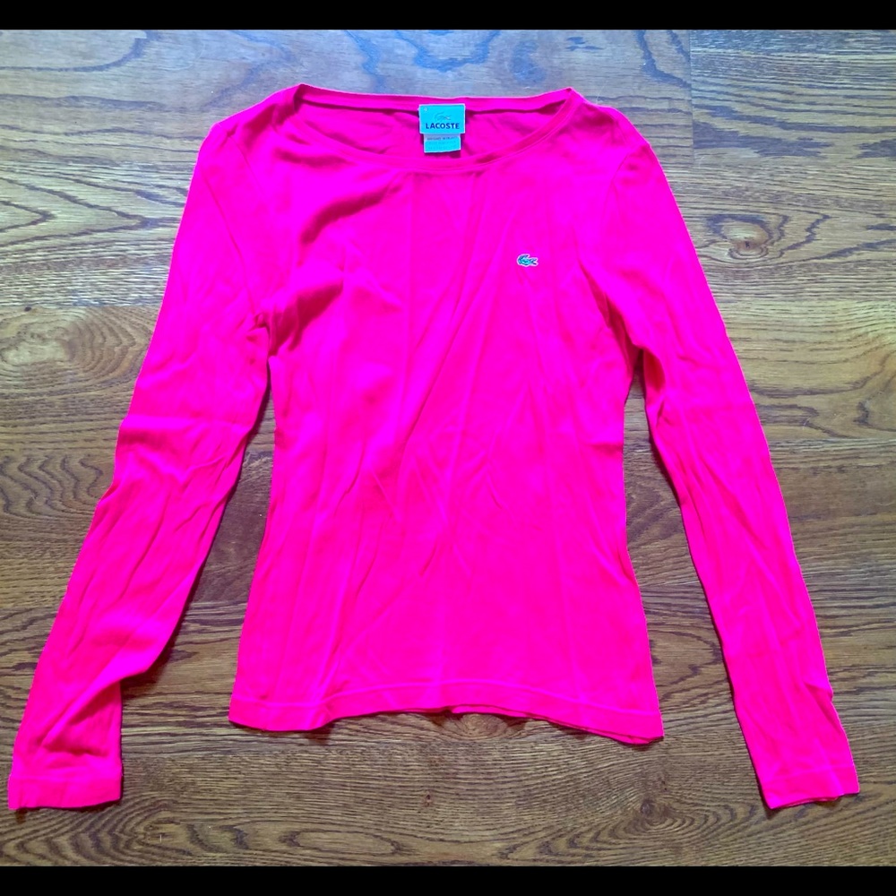 Women’s Lacoste Size 38 Long Sleeve Tee-Like New!